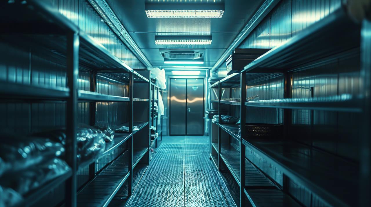 inside a mobile cold storage